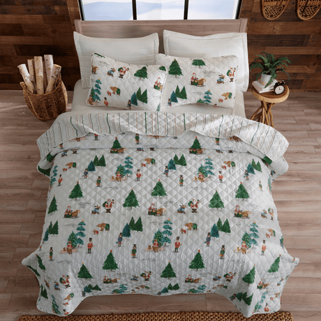 3 Piece Christmas Quilt - Mittens Collection