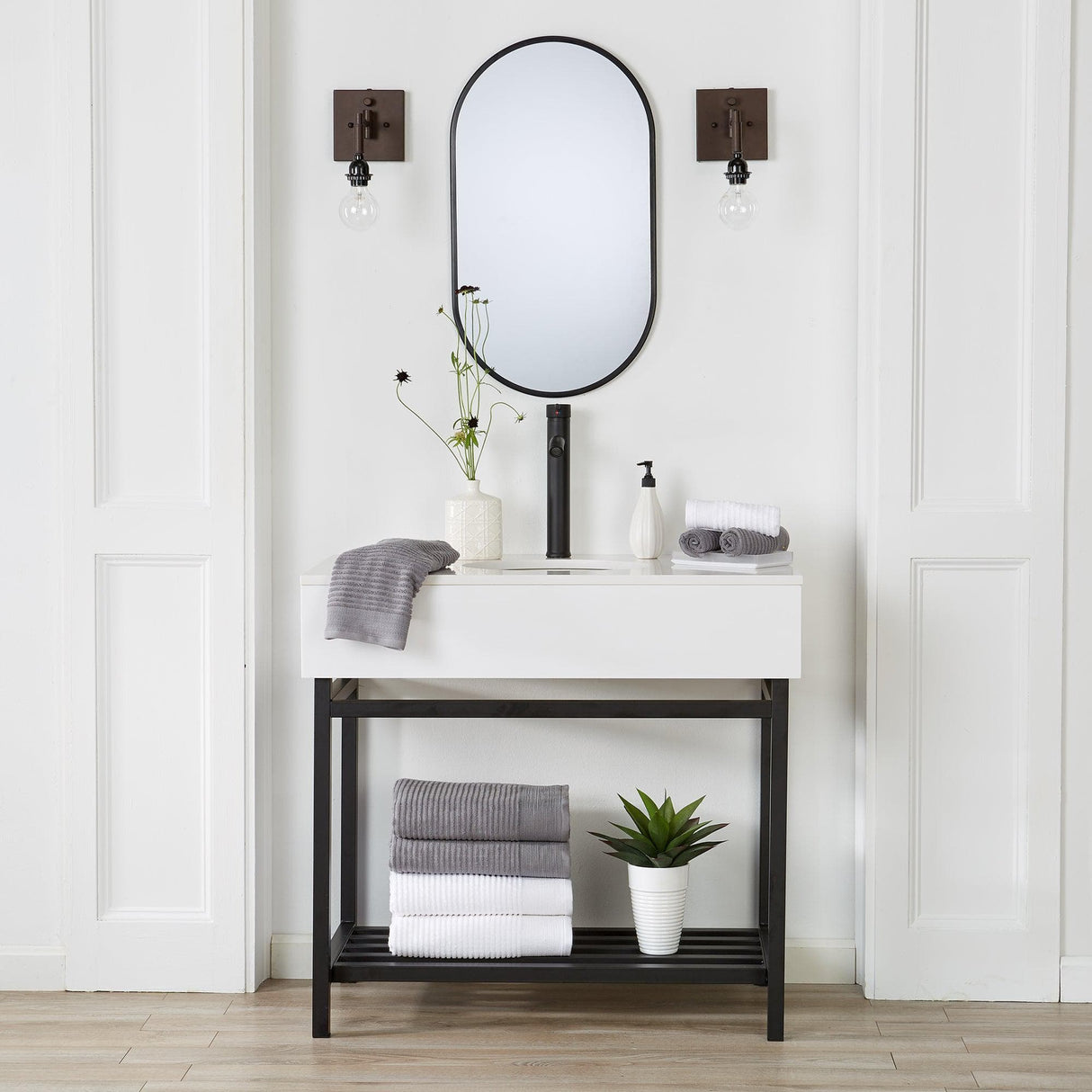 4 Pack Ribbed Hand Towels - Rori Collection