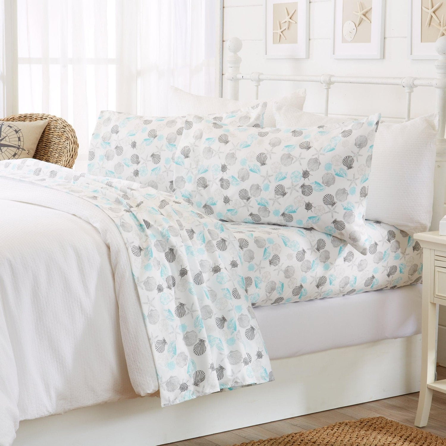 4-Piece Coastal Microfiber Sheet - Newport Collection