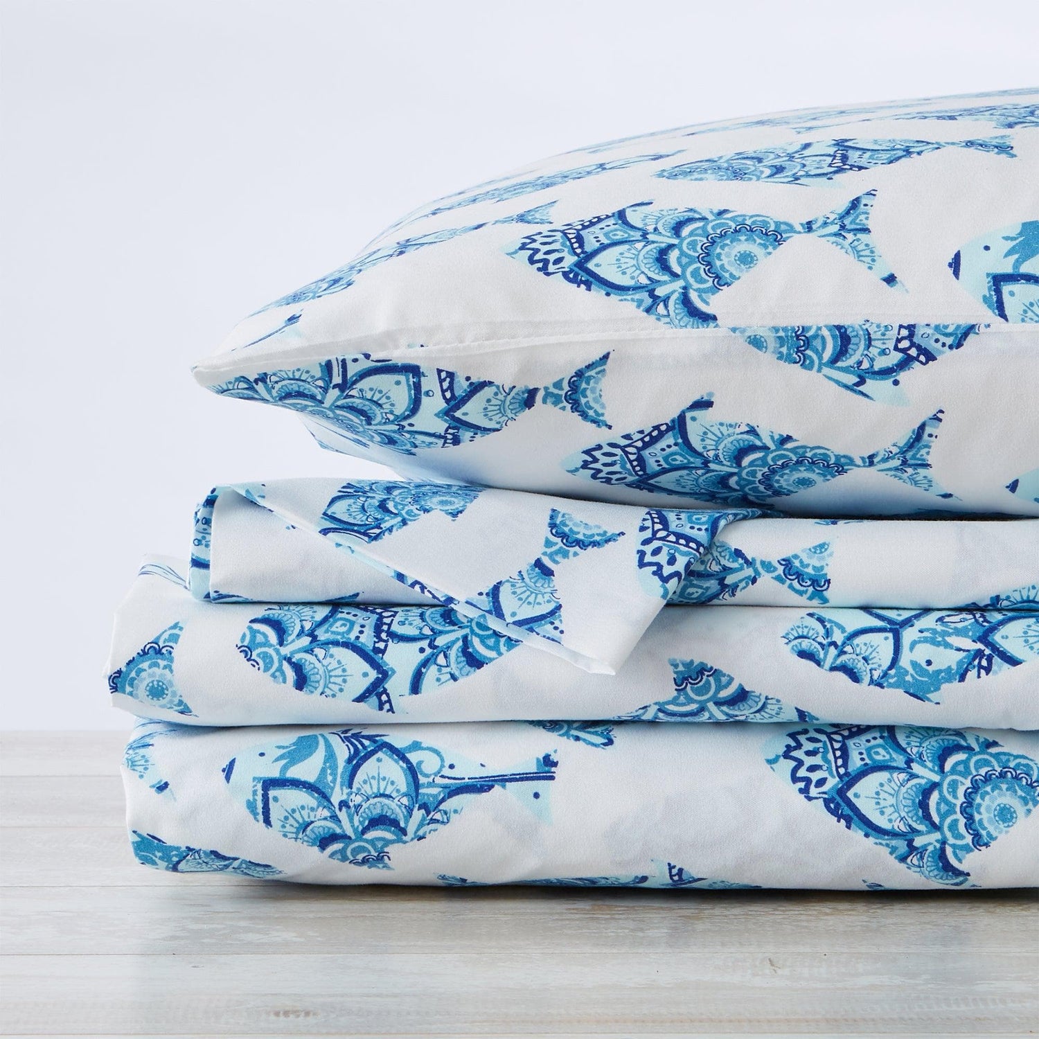 4-Piece Coastal Microfiber Sheet - Newport Collection