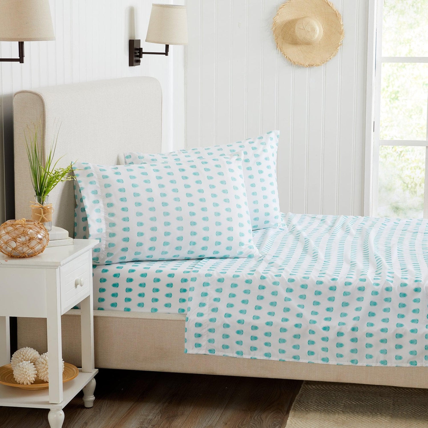 4-Piece Coastal Microfiber Sheet Set - Nantucket Collection