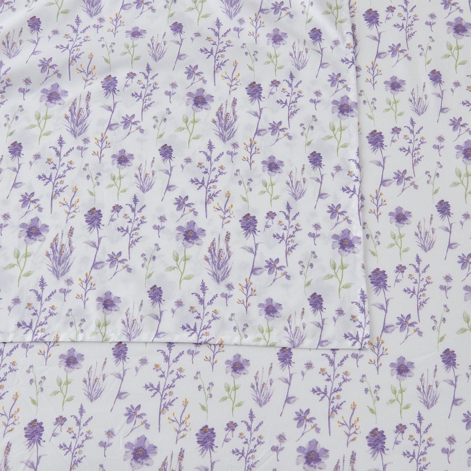 4 Piece Watercolor Floral Microfiber Sheet - Delia Collection