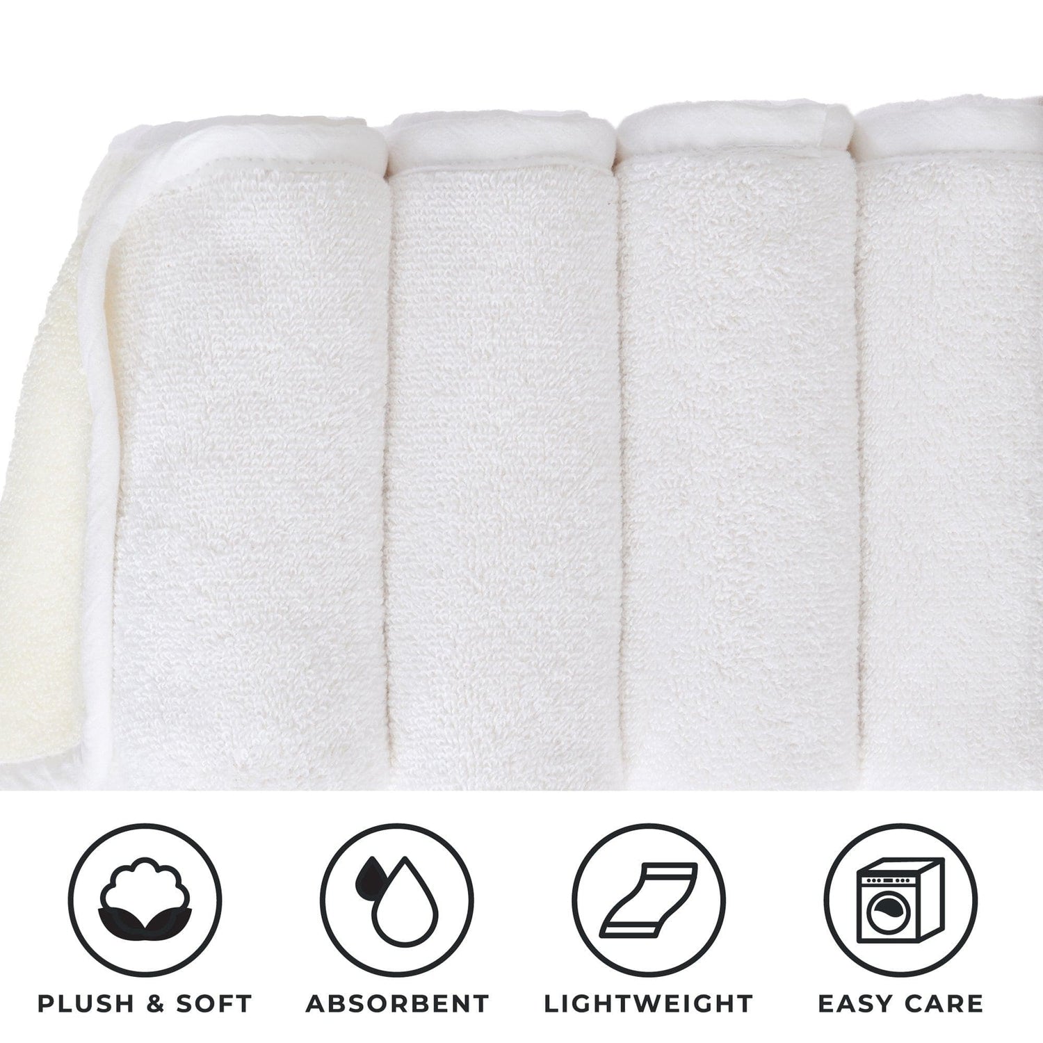 4 Pack Two-Toned Hand Towel - Vanessa Collection