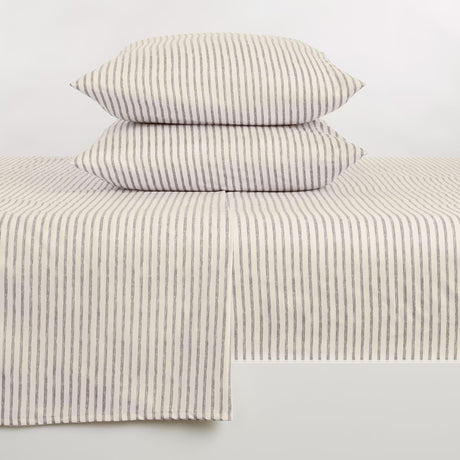 Striped Microfiber Sheet Set - Evette Collection