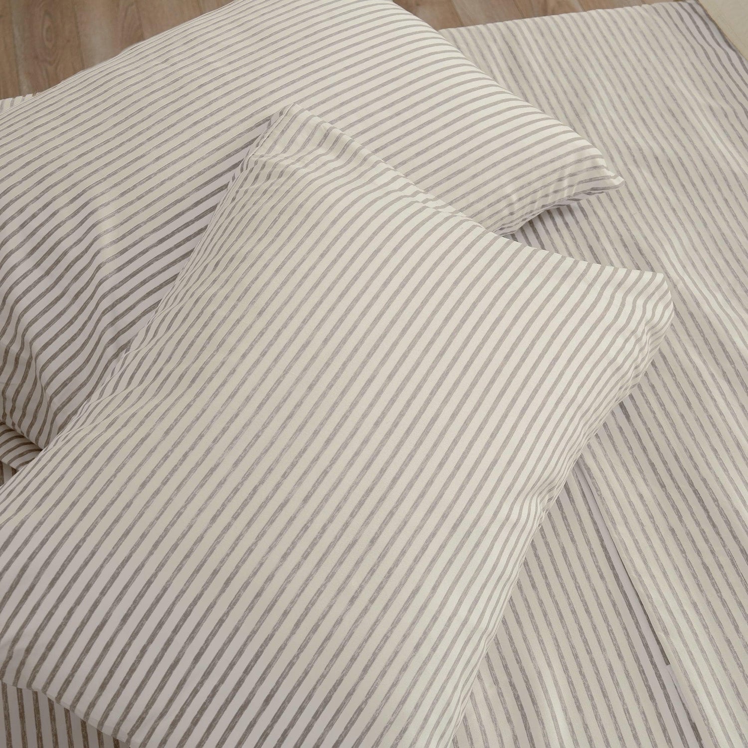 Striped Microfiber Sheet Set - Evette Collection