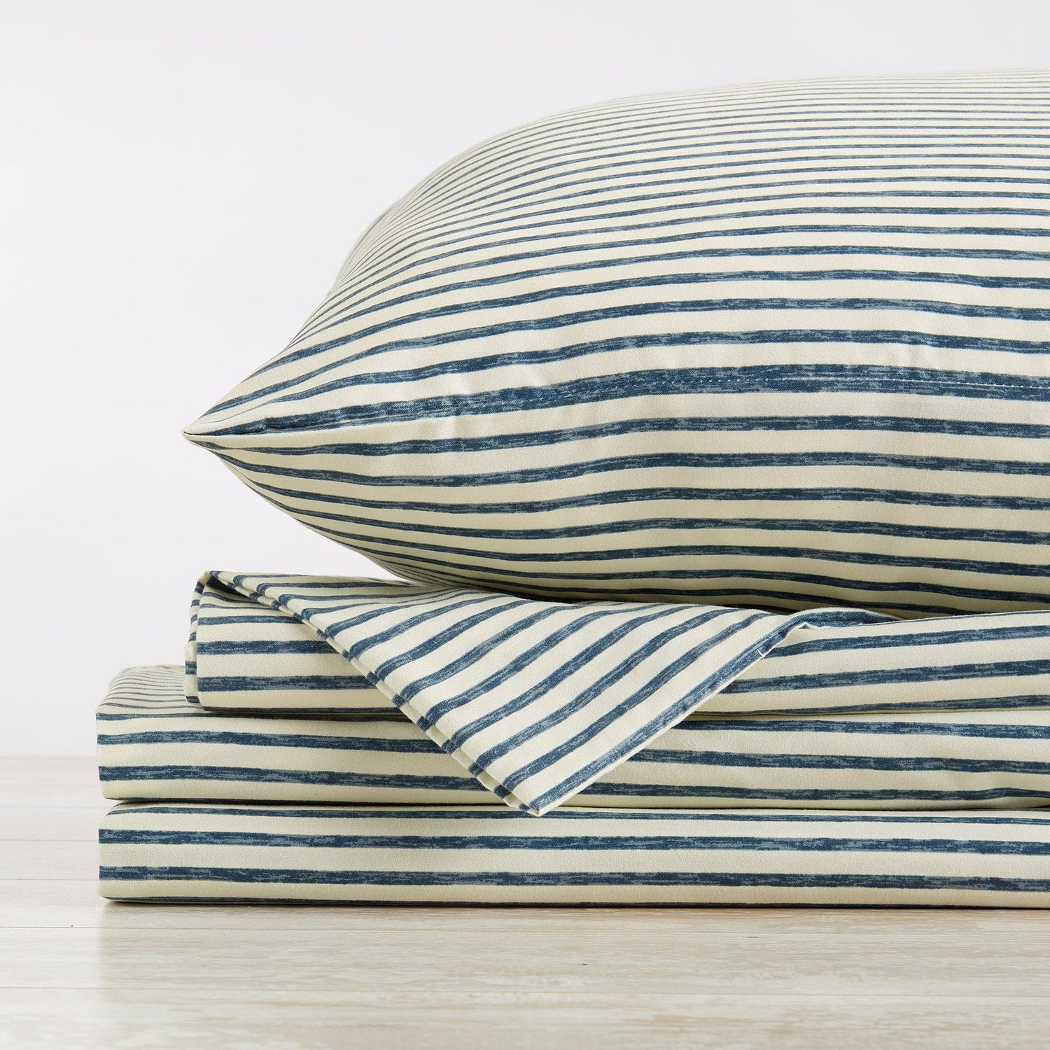 Striped Microfiber Sheet Set - Evette Collection