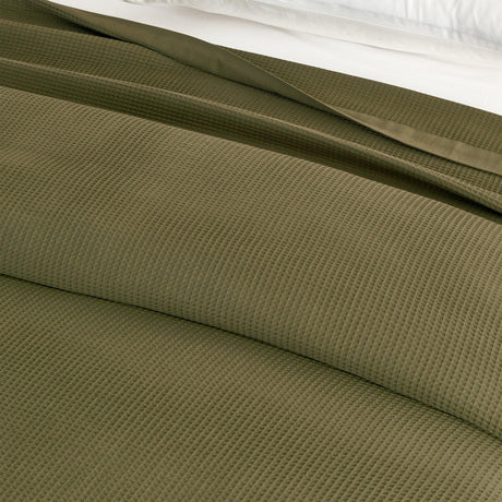 100% Cotton Small Waffle Weave Blanket - Hazel Collection