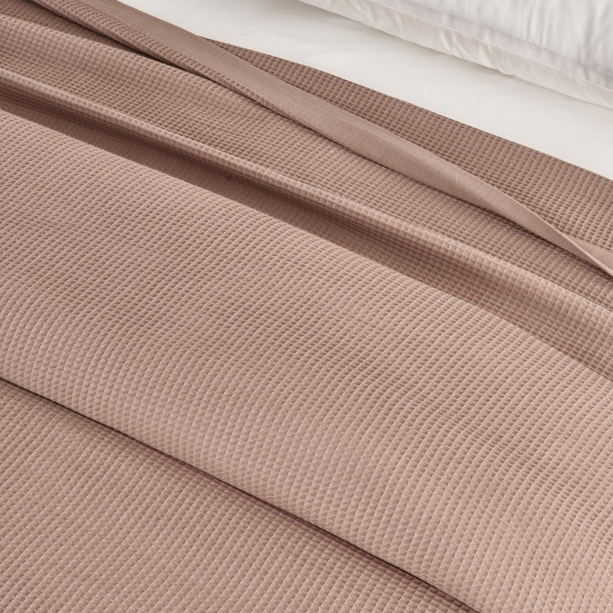 100% Cotton Small Waffle Weave Blanket - Hazel Collection