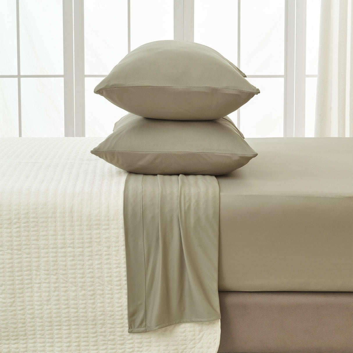 4-Piece Interlock Microfiber Sheet Set - Mackenna Collection