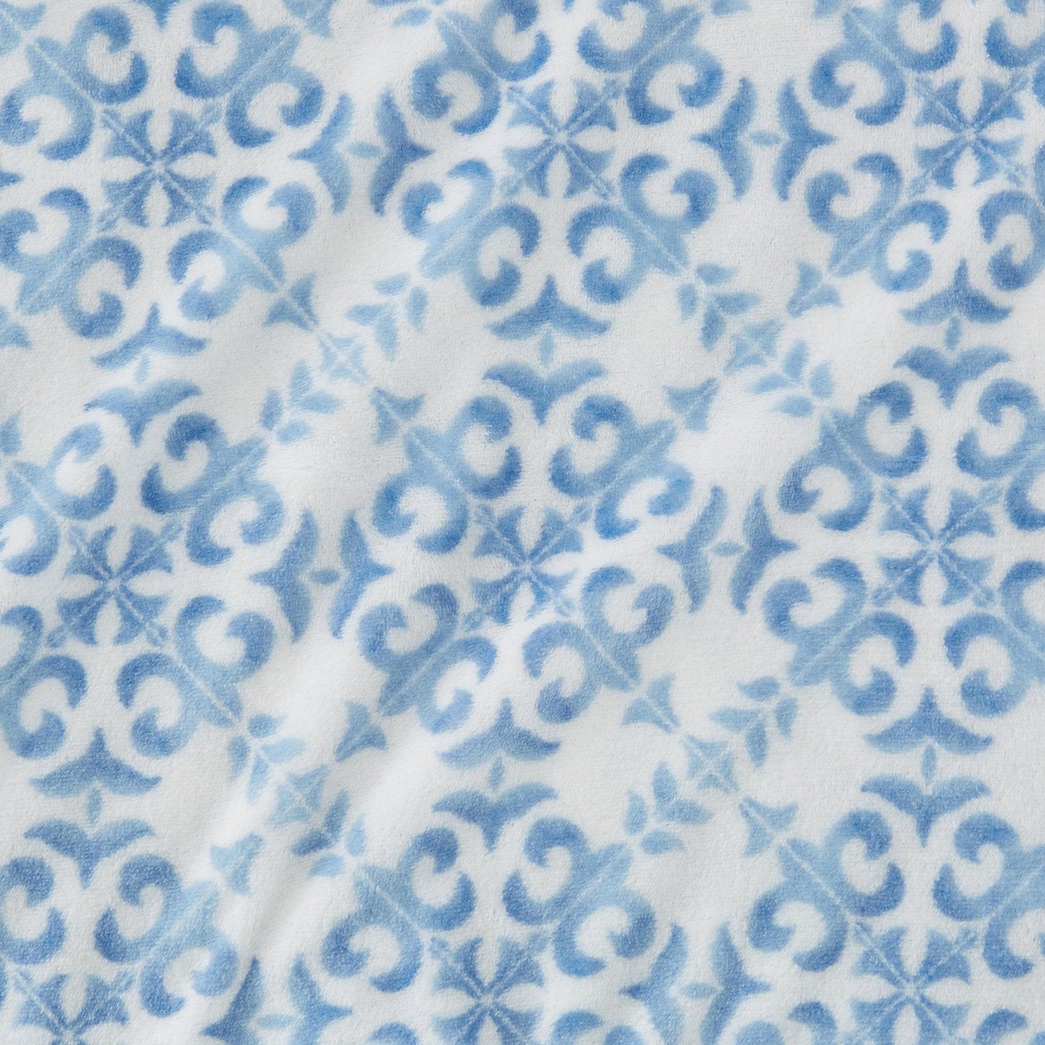 4-Piece Printed Plush Sheet - Velvet Luxe Lattice Collection