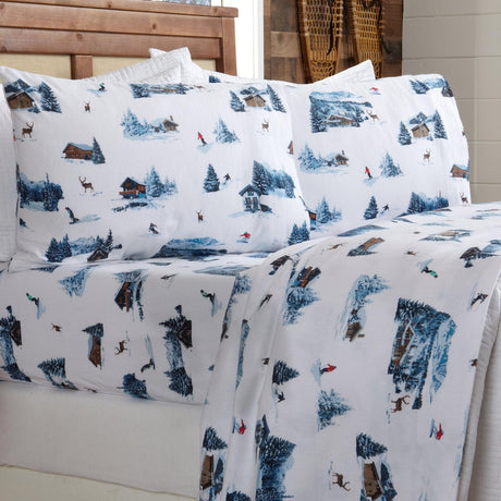 4-Piece Turkish Cotton Flannel Sheet - Lakeview Collection