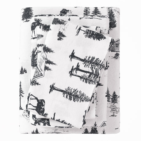 4-Piece Turkish Cotton Flannel Sheet - Lakeview Collection