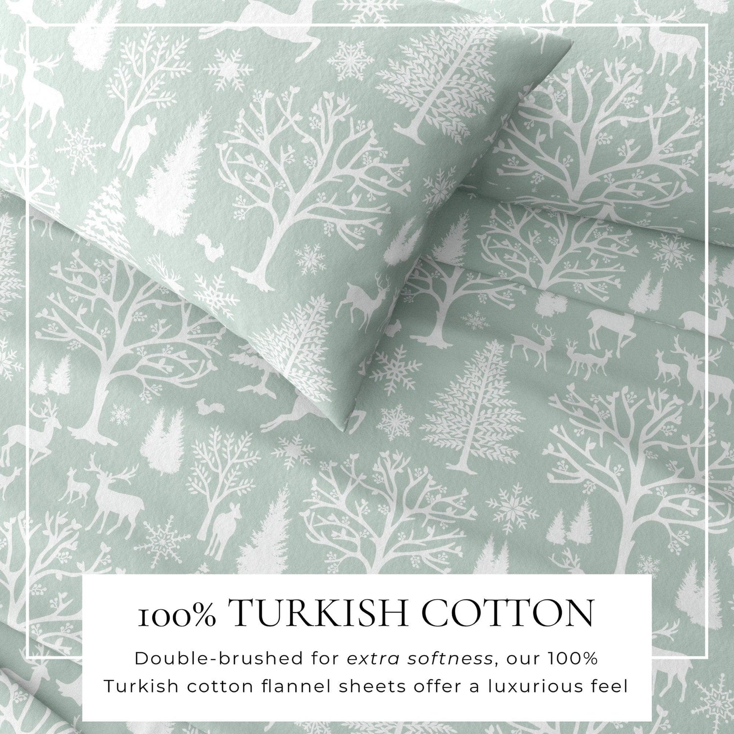 4-Piece Turkish Cotton Flannel Sheet - Lakeview Collection