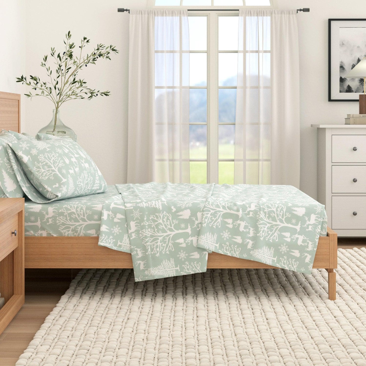 4-Piece Turkish Cotton Flannel Sheet - Lakeview Collection