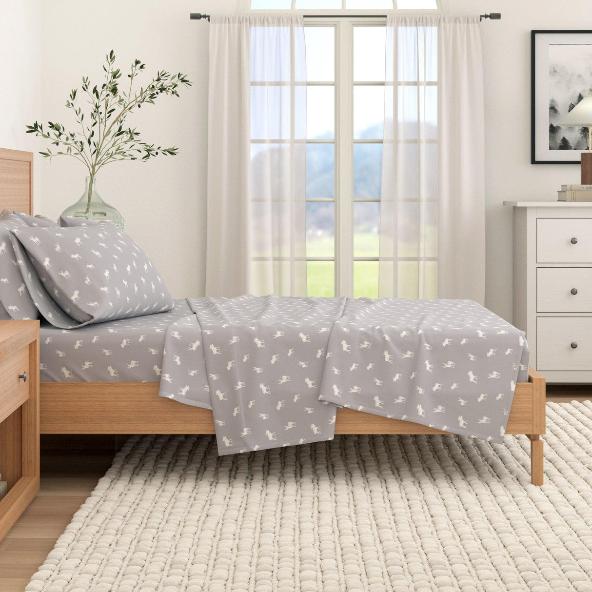 4-Piece Turkish Cotton Flannel Sheet - Lakeview Collection