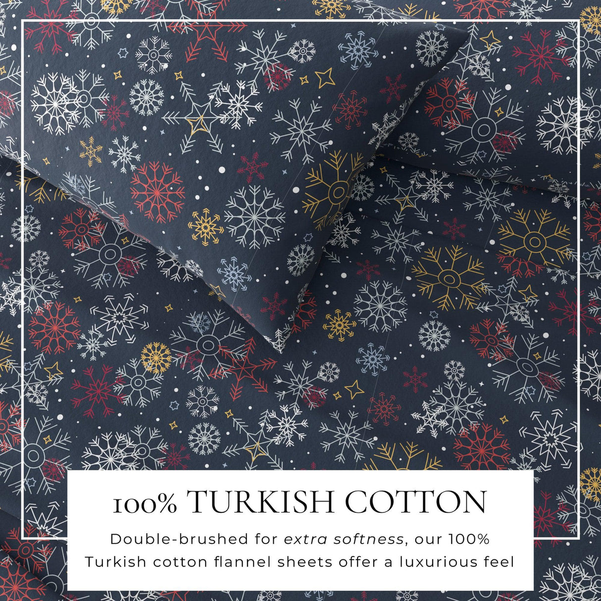 4-Piece Turkish Cotton Flannel Sheet - Lakeview Collection