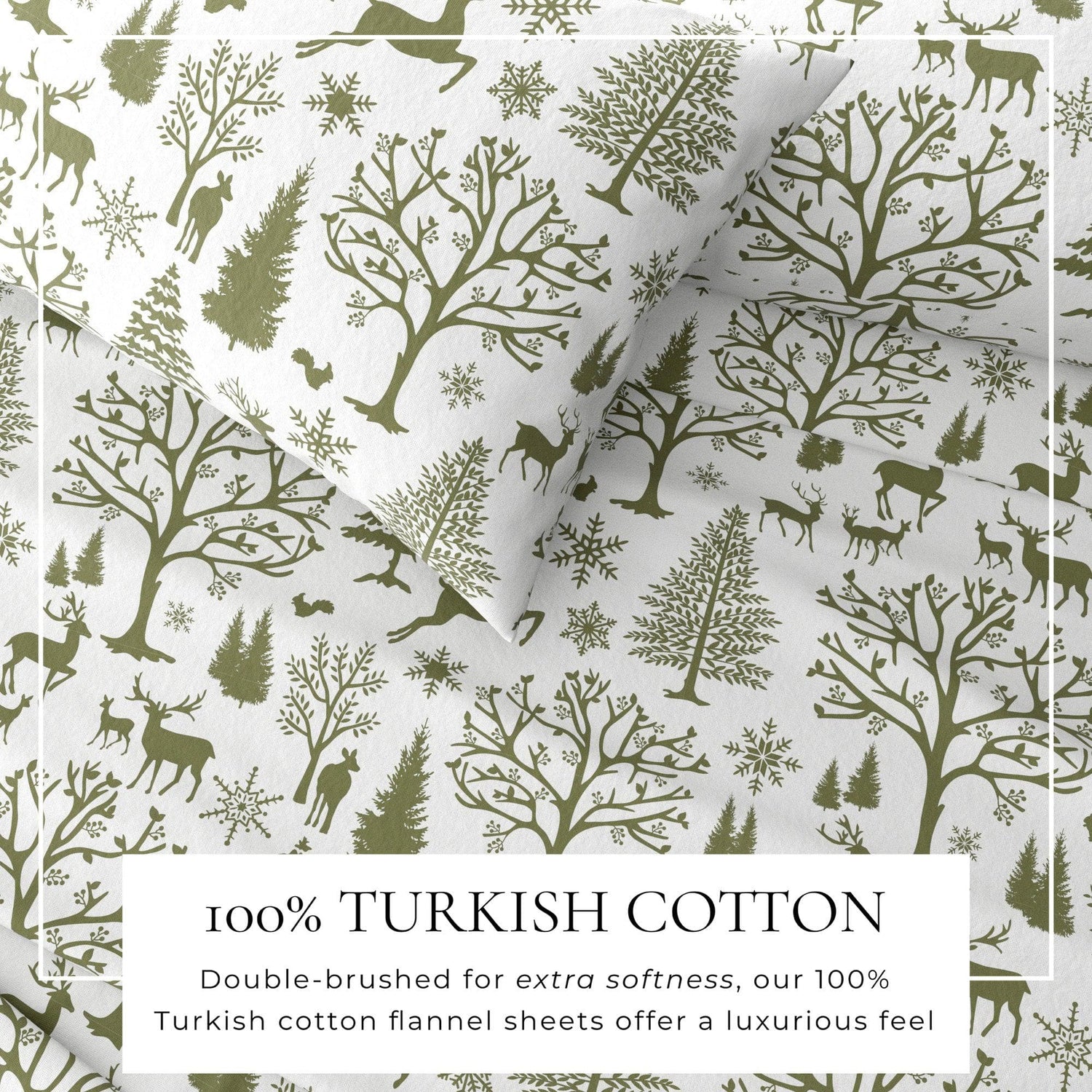 4-Piece Turkish Cotton Flannel Sheet - Lakeview Collection