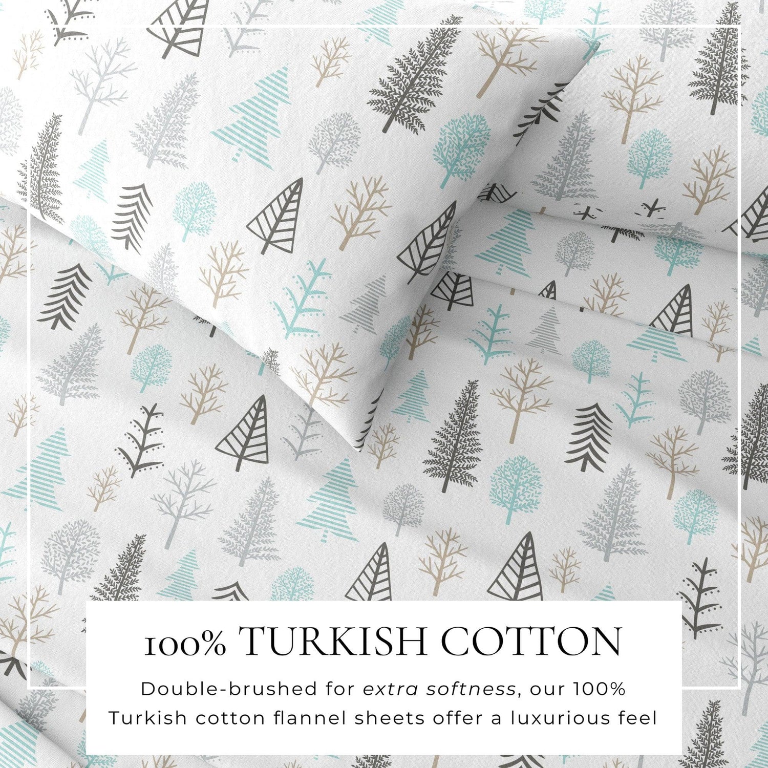 4-Piece Turkish Cotton Flannel Sheet - Lakeview Collection