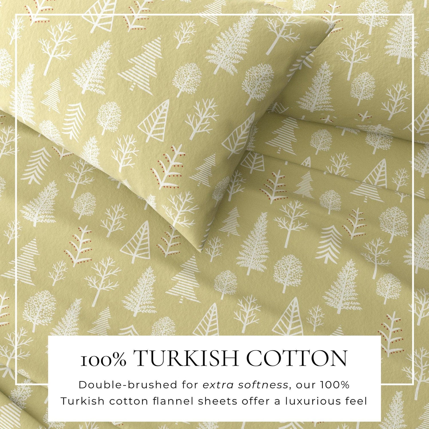 4-Piece Turkish Cotton Flannel Sheet - Lakeview Collection