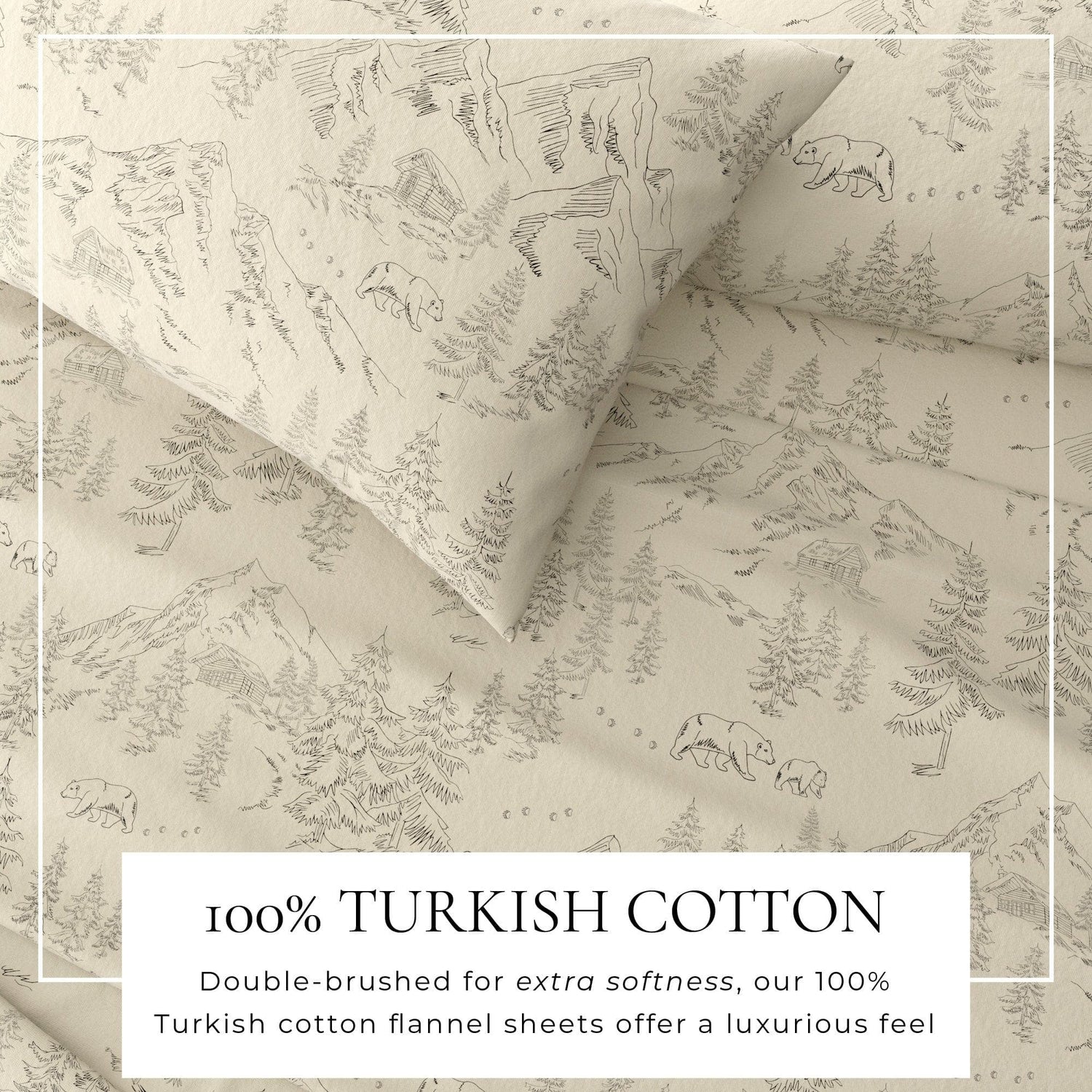 4-Piece Turkish Cotton Flannel Sheet - Stratton Collection
