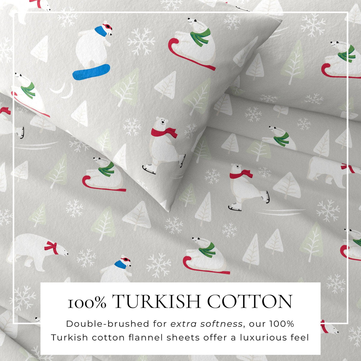 4-Piece Turkish Cotton Flannel Sheet - Stratton Collection