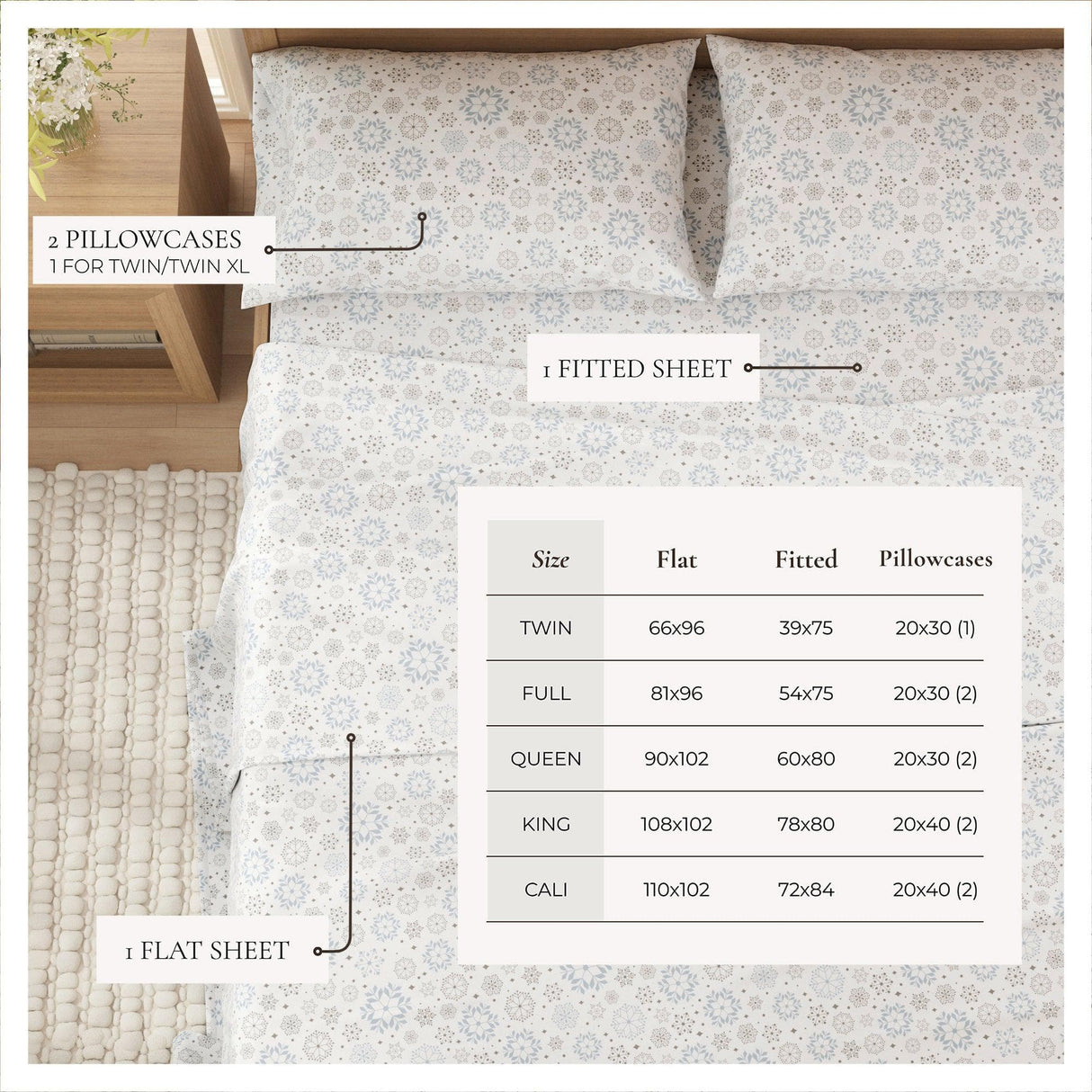 4-Piece Turkish Cotton Flannel Sheet - Stratton Collection