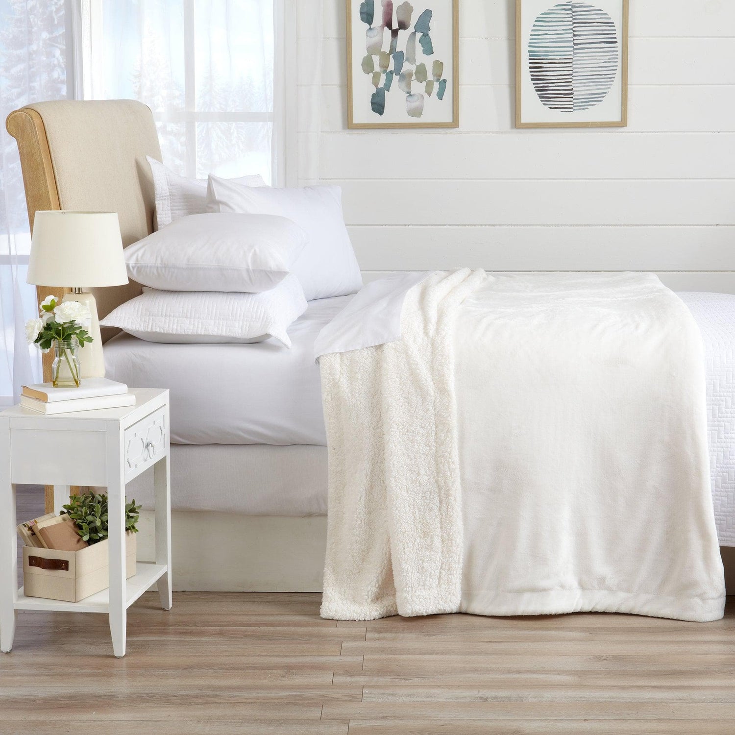Velvet Plush Sherpa Luxury Bed Blanket - Kinsley Collection