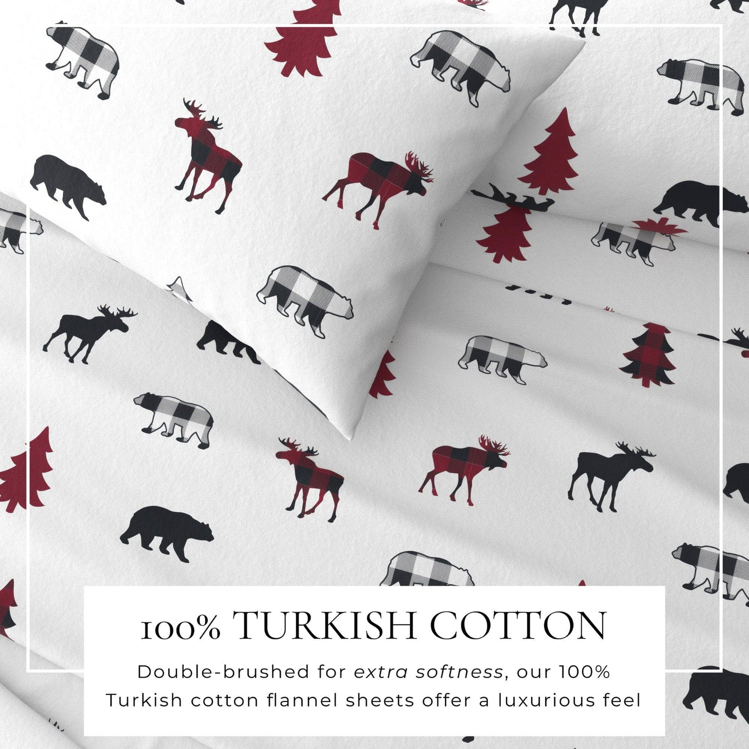 100% Turkish Cotton Flannel Sheet Sets - Boulder Collection