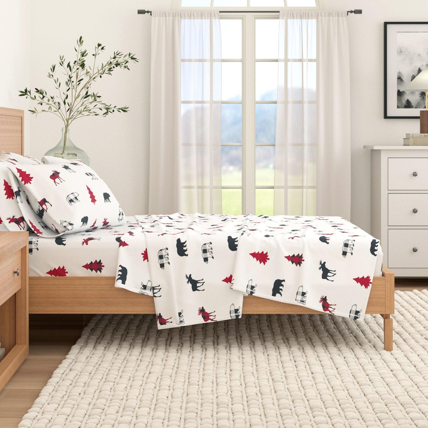 100% Turkish Cotton Flannel Sheet Sets - Boulder Collection