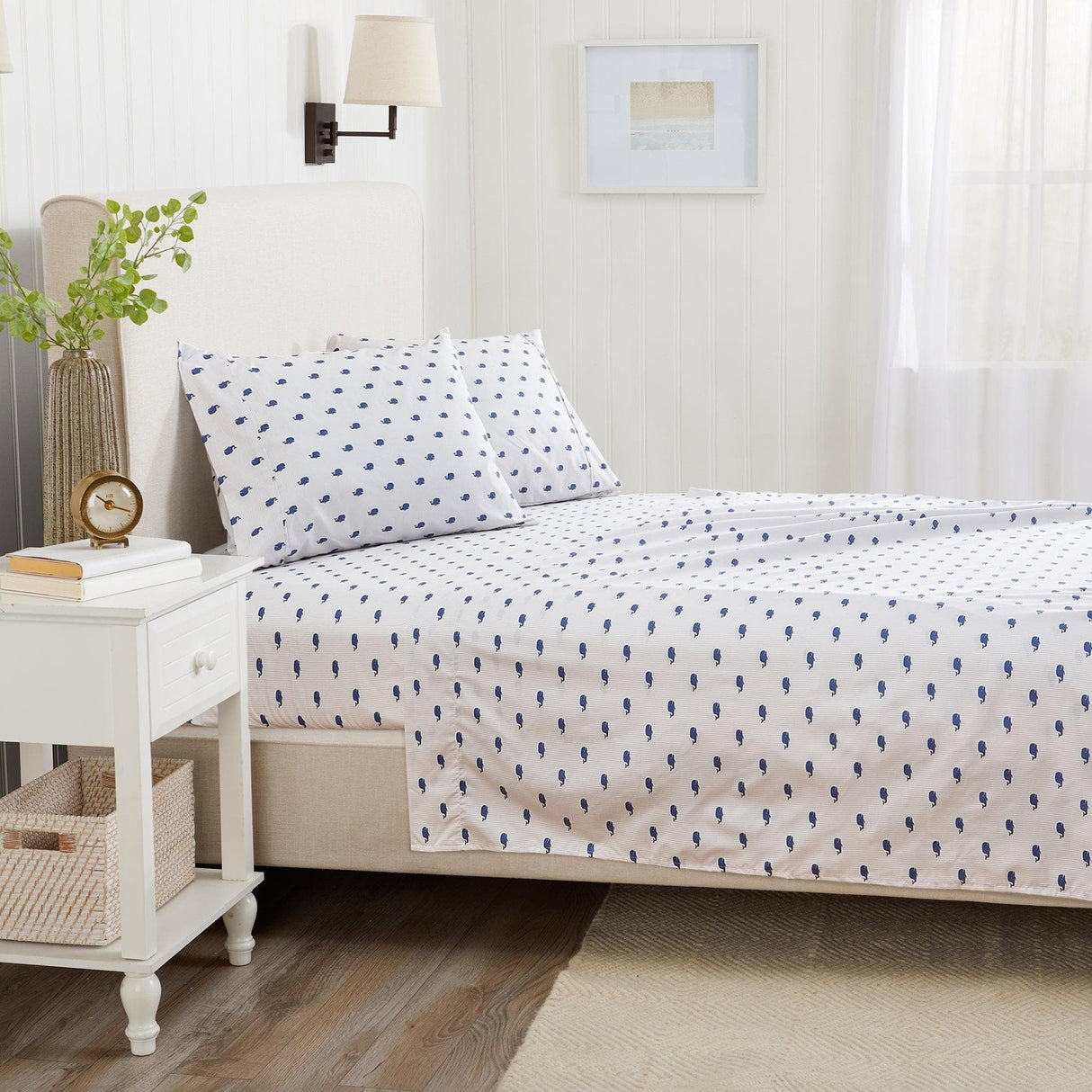 4-Piece Coastal Microfiber Sheet Set - Nantucket Collection