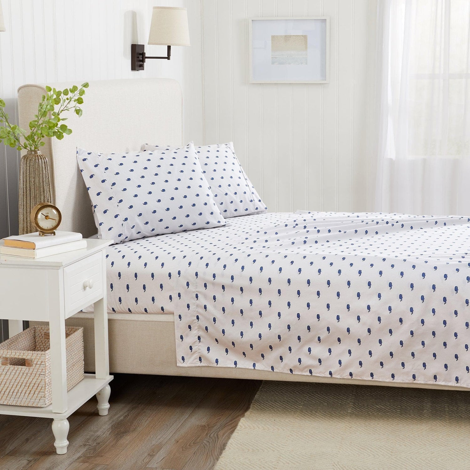 4-Piece Coastal Microfiber Sheet Set - Nantucket Collection