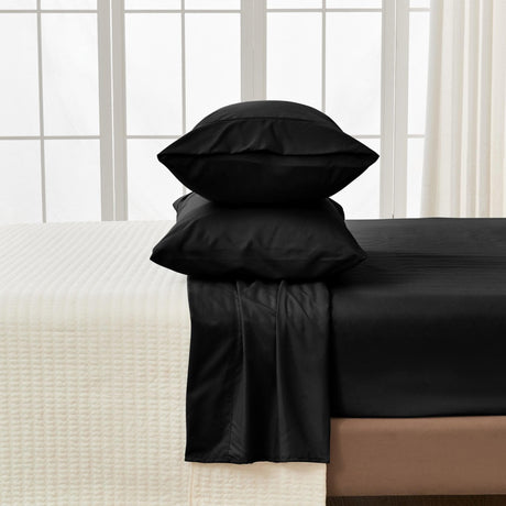 4 Piece Solid Microfiber Sheet - Amara Collection