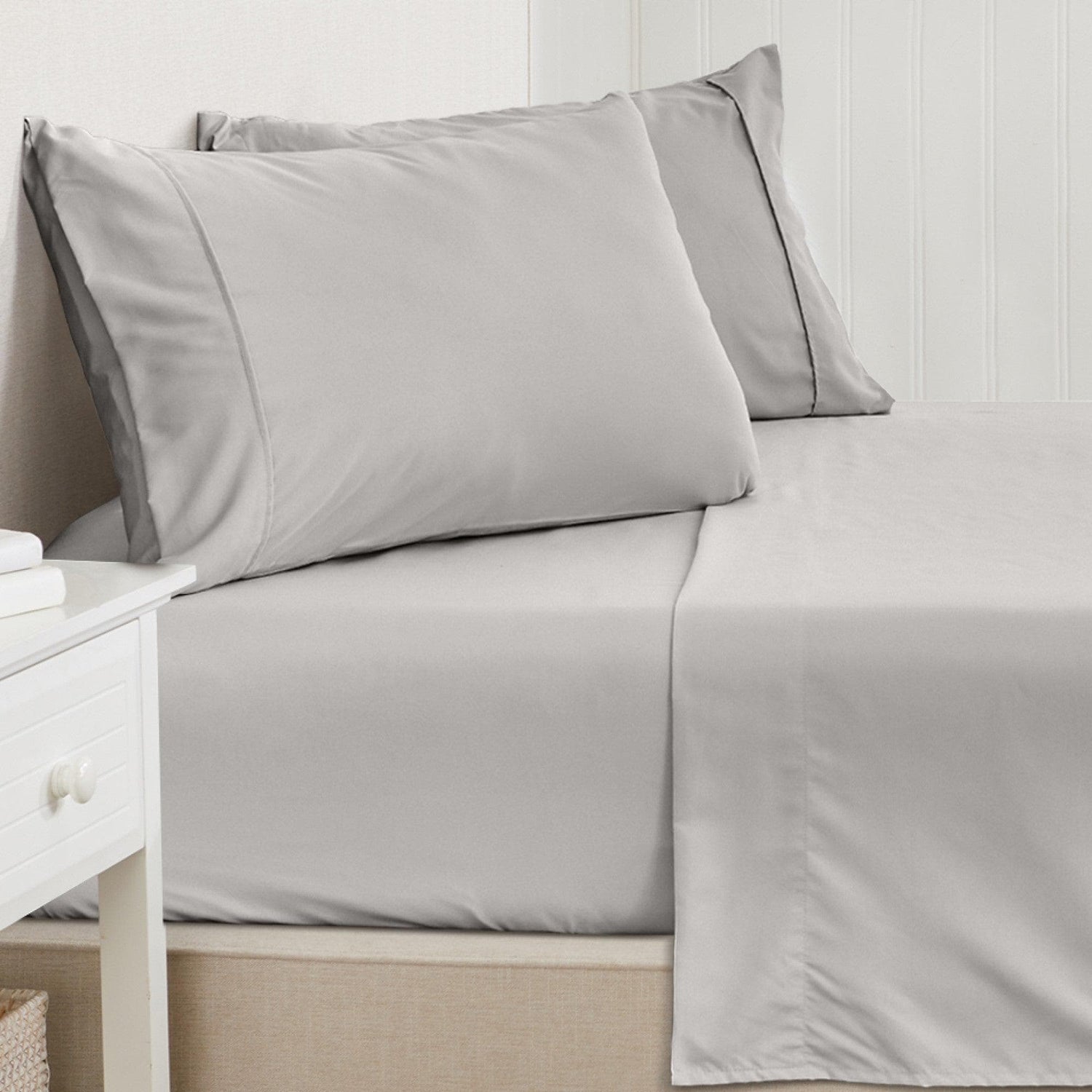 4 Piece Solid Microfiber Sheet - Amara Collection