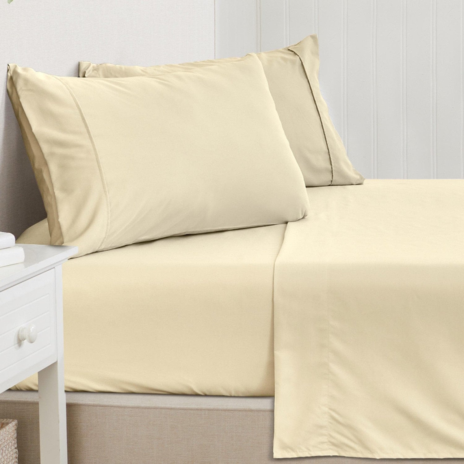 4 Piece Solid Microfiber Sheet - Amara Collection