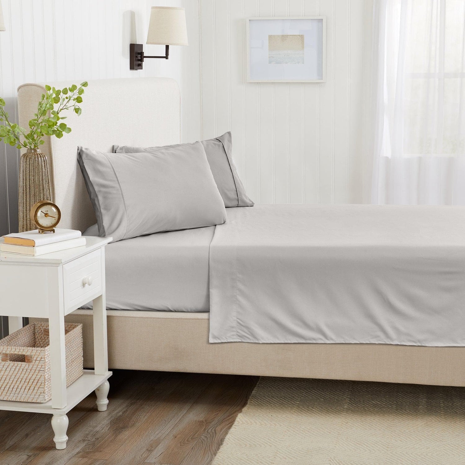 4 Piece Solid Microfiber Sheet - Amara Collection