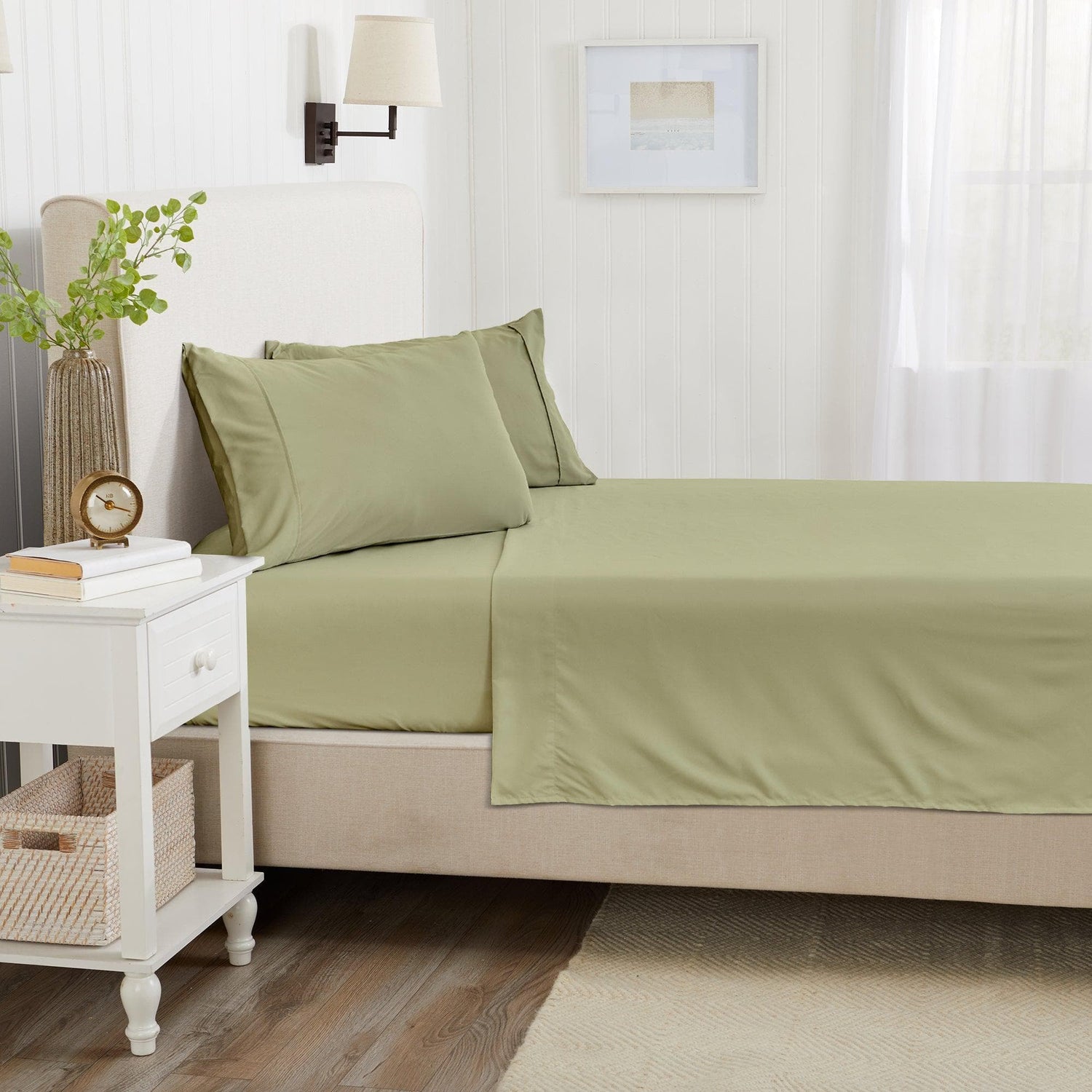 4 Piece Solid Microfiber Sheet - Amara Collection