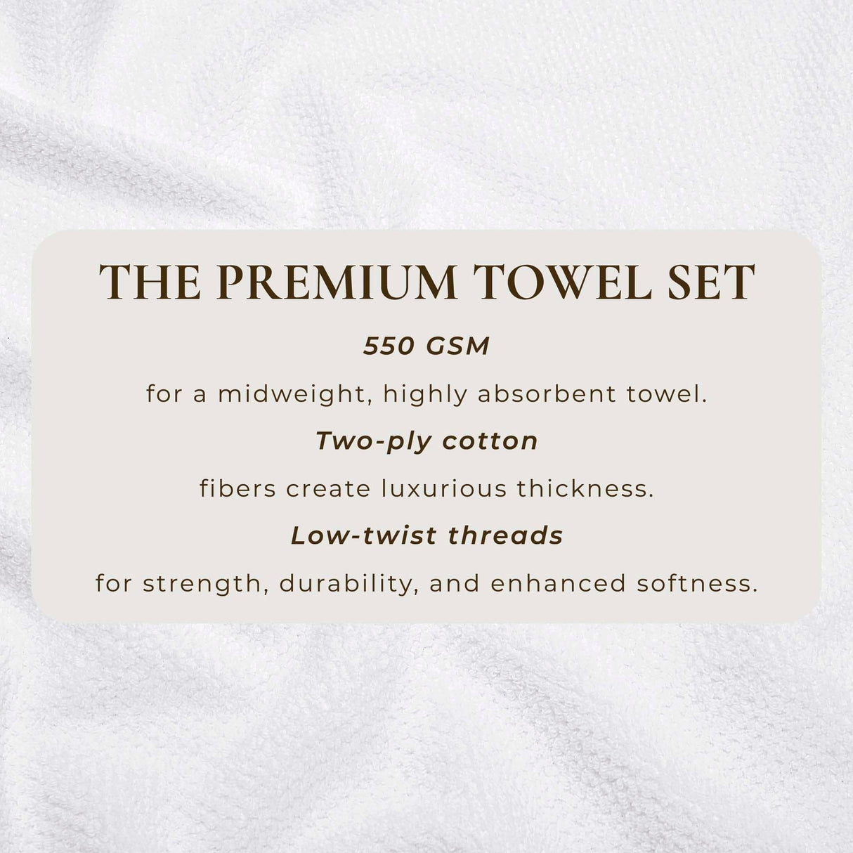 Cotton Textured Bath Towel Set - Acacia Collection