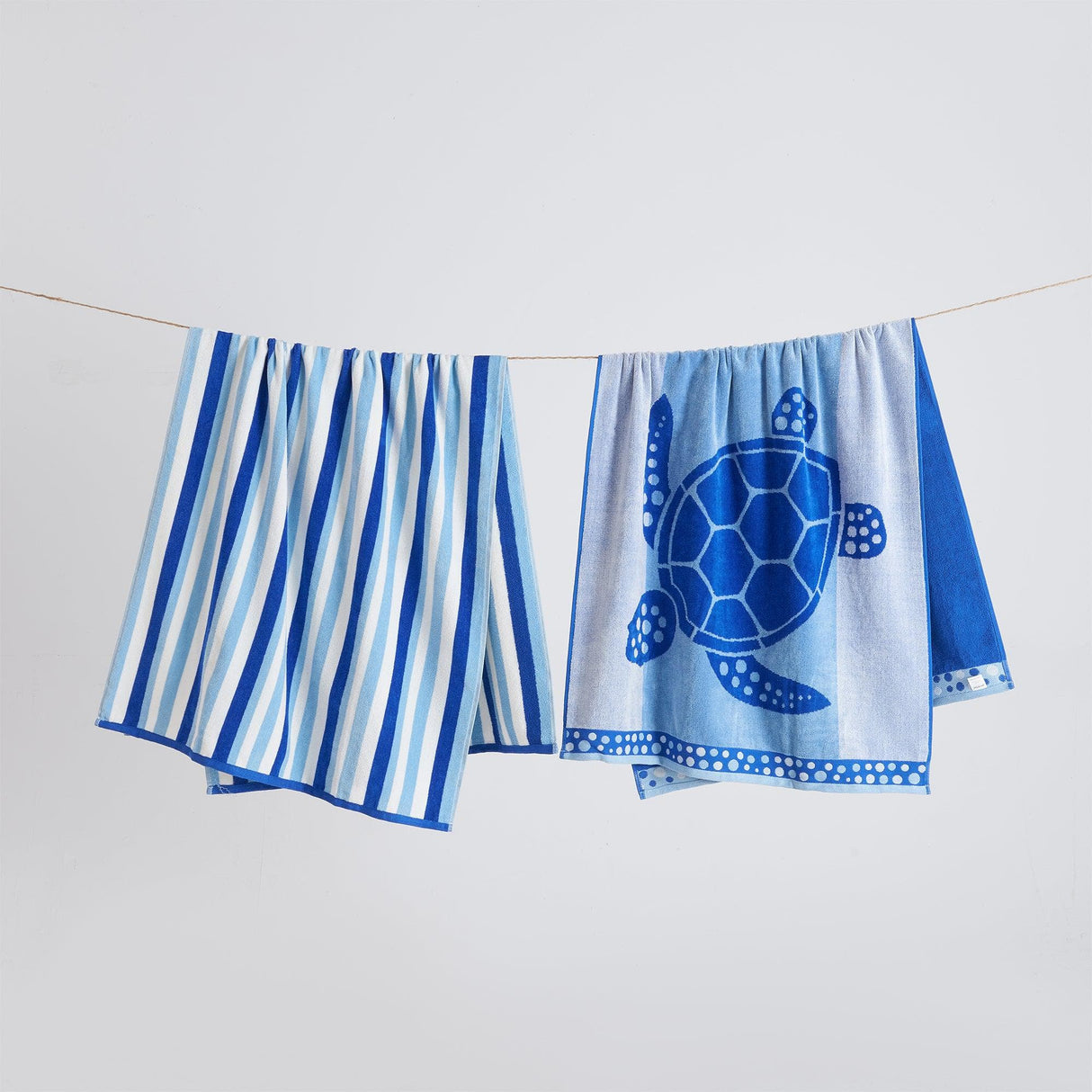 2 Pack 100% Cotton Jacquard Beach Towels - Playa Collection