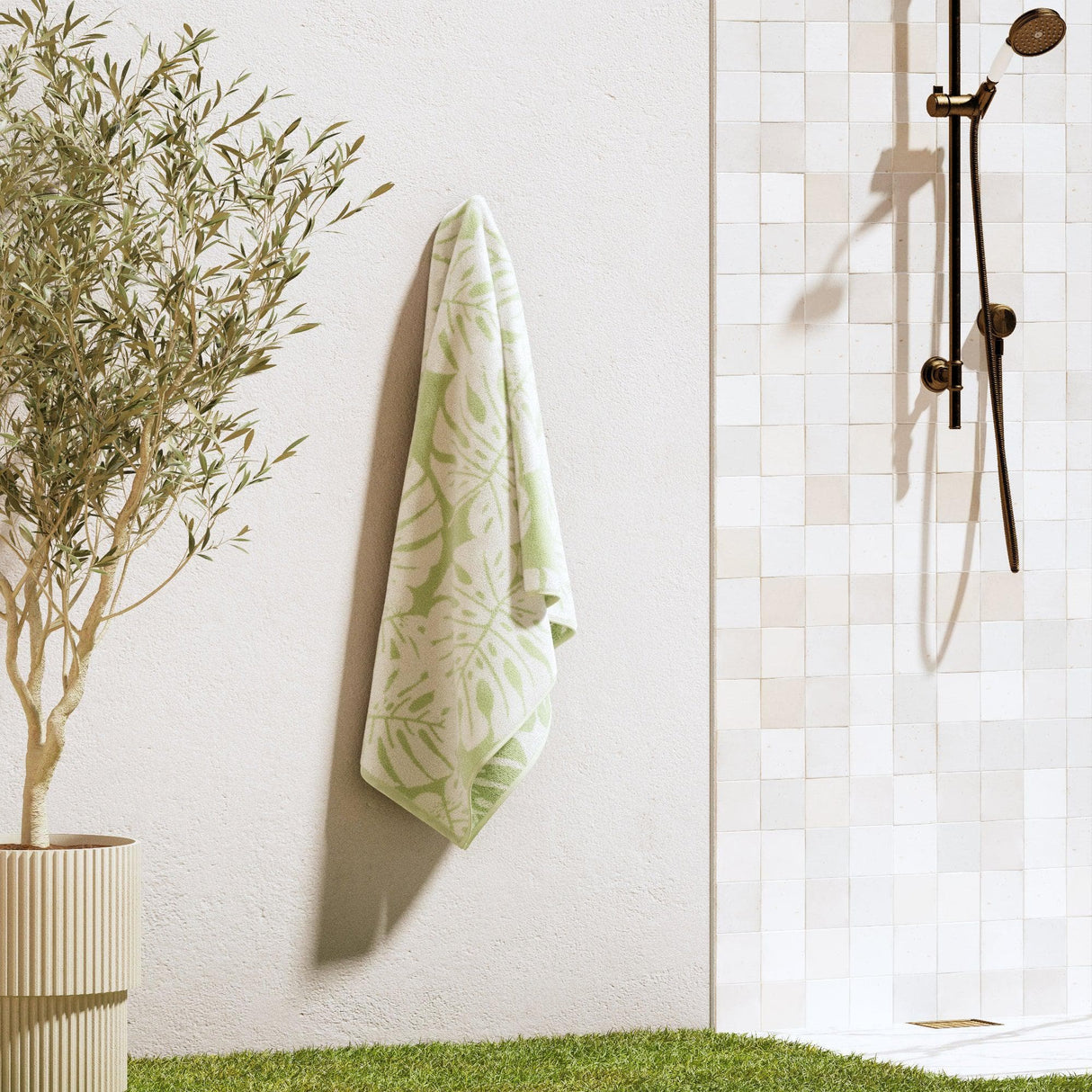 Oversized Retro Printed Beach Towel - St. Barts Collection