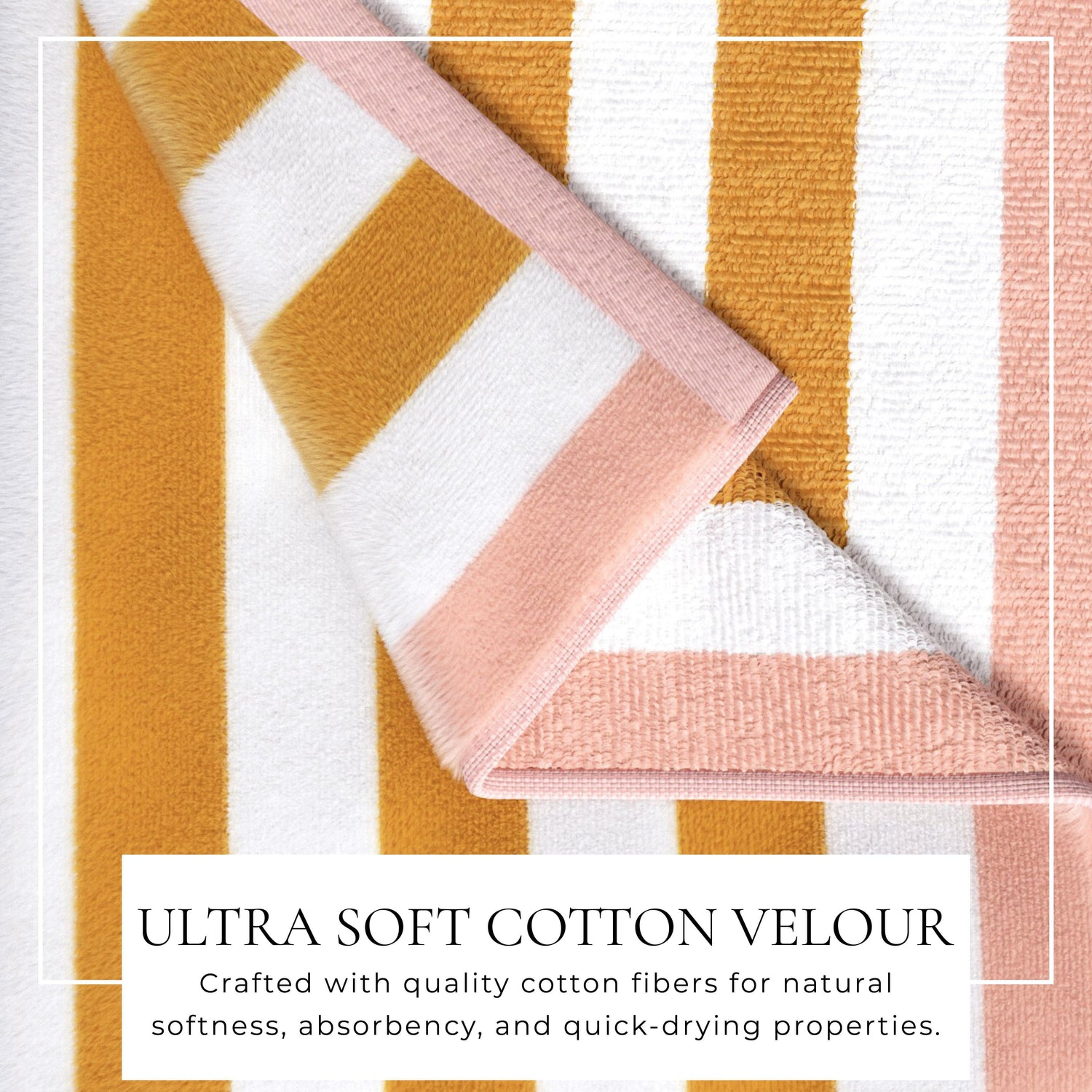 Oversized Striped Border Cabana Beach Towel - Santa Cruz