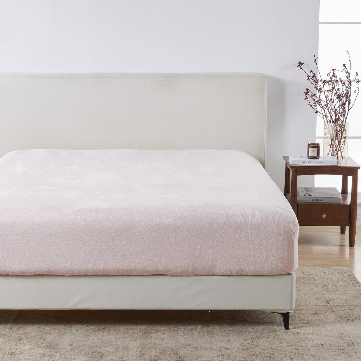Solid Plush Fitted Sheet - Velvet Luxe Collection