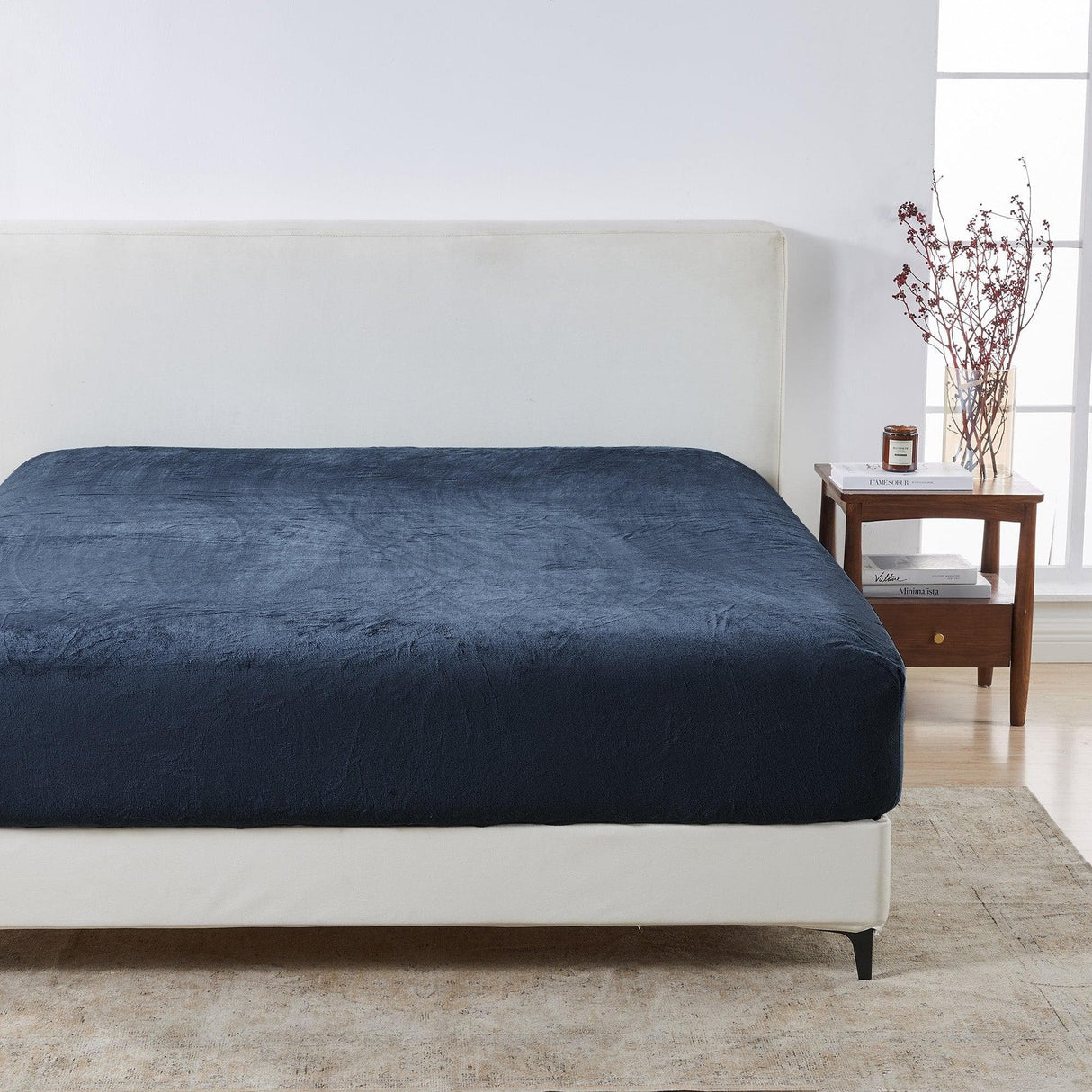 Solid Plush Fitted Sheet - Velvet Luxe Collection