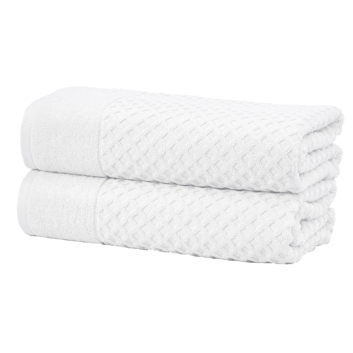 Cotton Diamond Waffle Weave Bath Towel Set - Grayson Collection