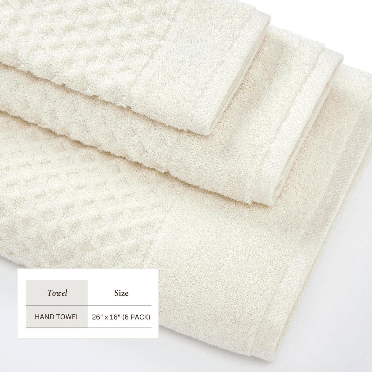 Cotton Diamond Waffle Weave Bath Towel Set - Grayson Collection