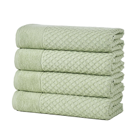 Cotton Diamond Waffle Weave Bath Towel Set - Grayson Collection