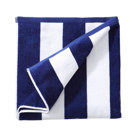 Cotton Velour Cabana Stripe Beach Towel - Novia Collection