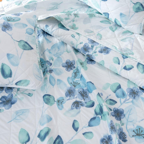 3 Piece Floral Quilt Set - Miranda Collection