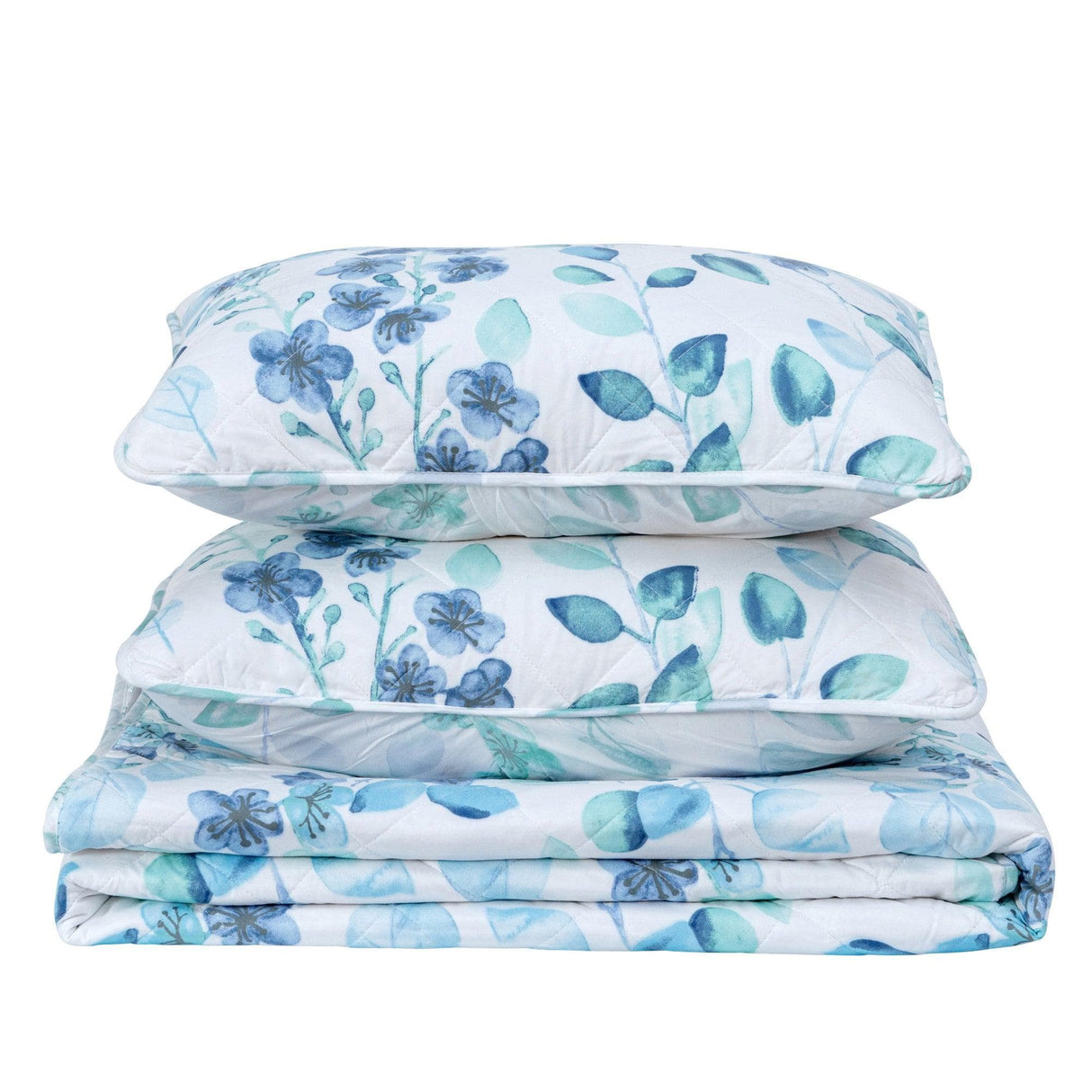 3 Piece Floral Quilt Set - Miranda Collection