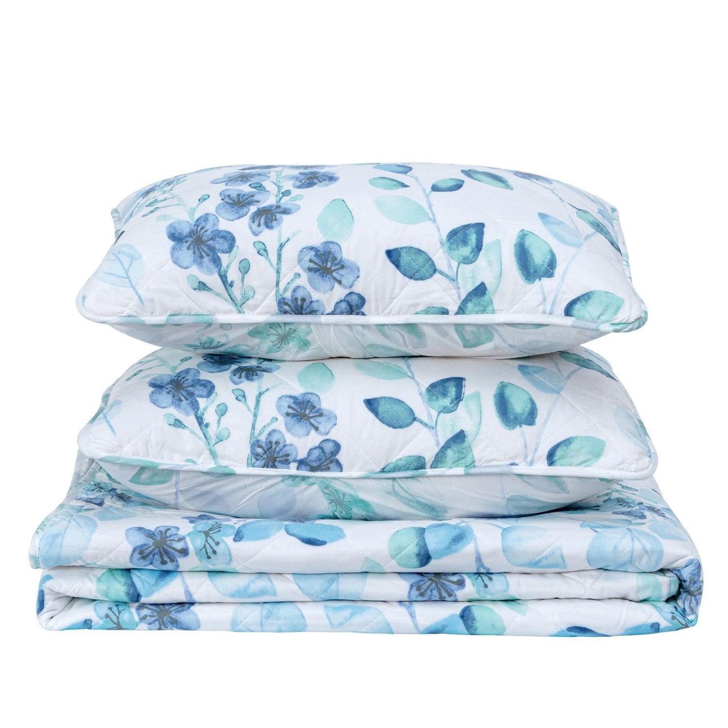 3 Piece Floral Quilt Set - Miranda Collection