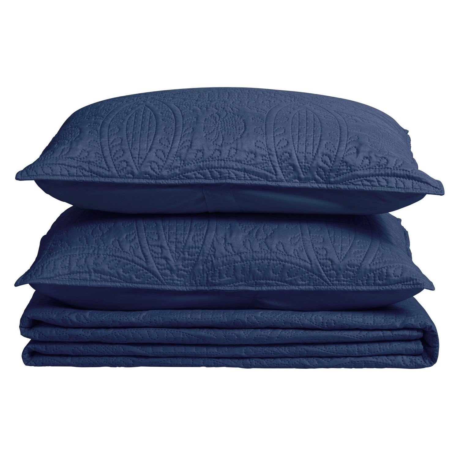 3-Piece Oversized Medallion Quilt Set - Clara Collection